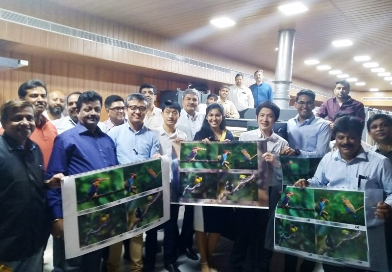 The Provin Tecnos team with visitors at Sterling Print House's Open House in Kochi